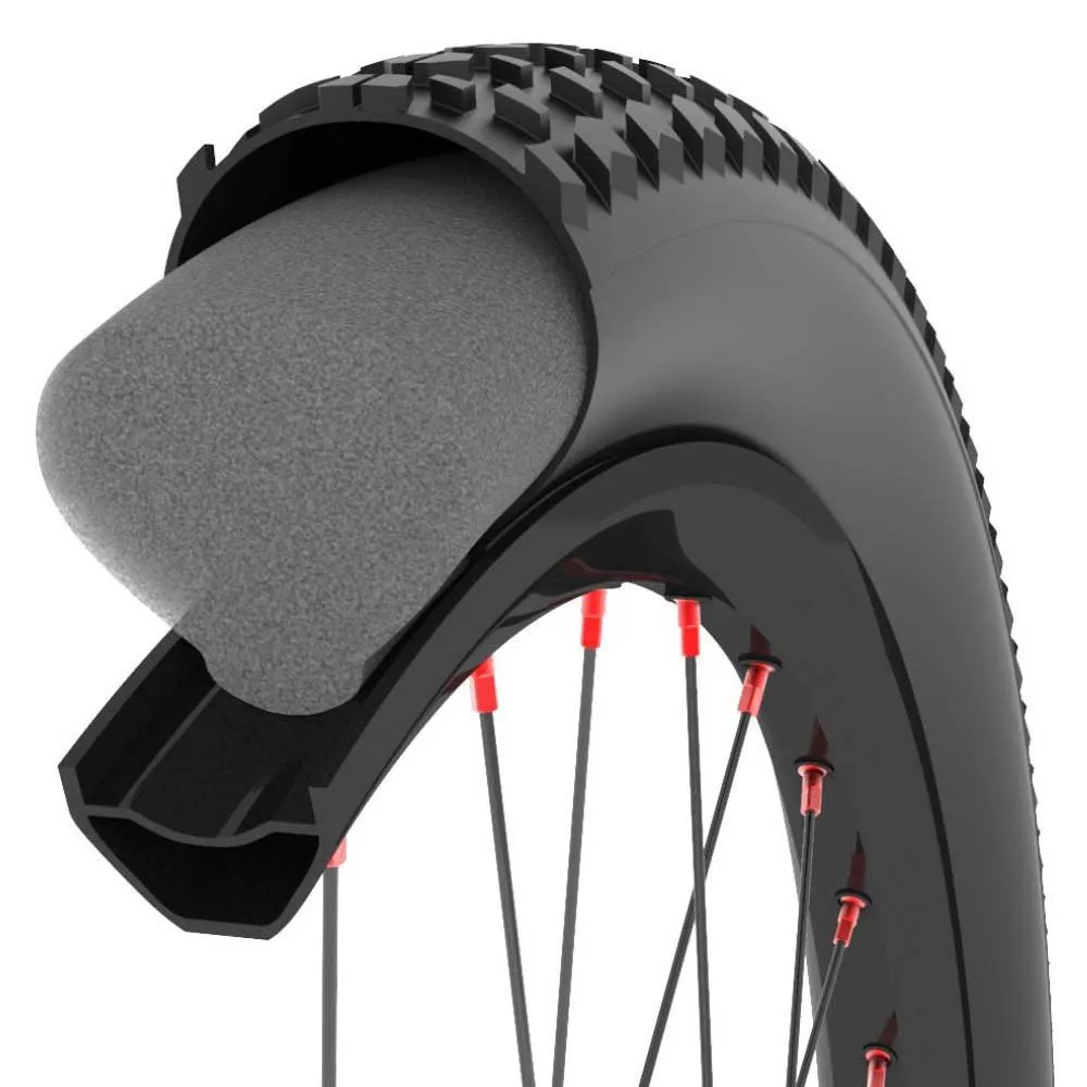 Tubolight Mousse 61 Mm Punkteringsskyddande Skum, Grey, 27.5", 2.60-2.80