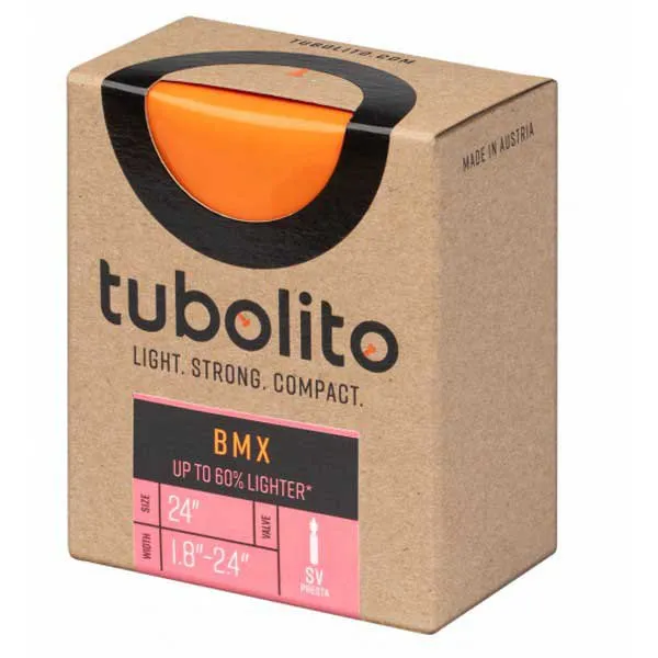 Tubolito Bmx Schrader 42 Mm Innerslang, Orange, 24", 1.50-2.50
