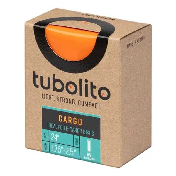 Tubolito Cargo Presta Innerslang, Orange, 24", 1.80-2.50 Tubolito Cargo Presta Innerslang, Orange, 24", 1.80-2.50