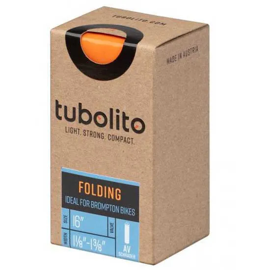 Tubolito Folding Bike 16´´ Schrader Innerslang, Orange, 16"