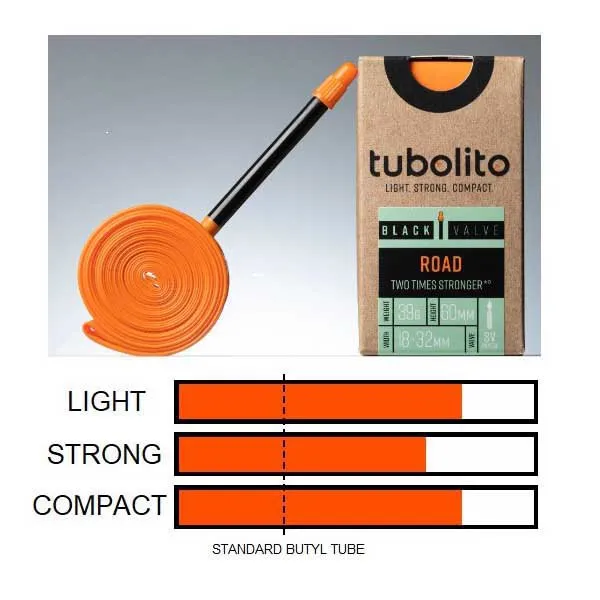 Tubolito Presta 60 Mm Innerslang, Orange, 700C, 18-32