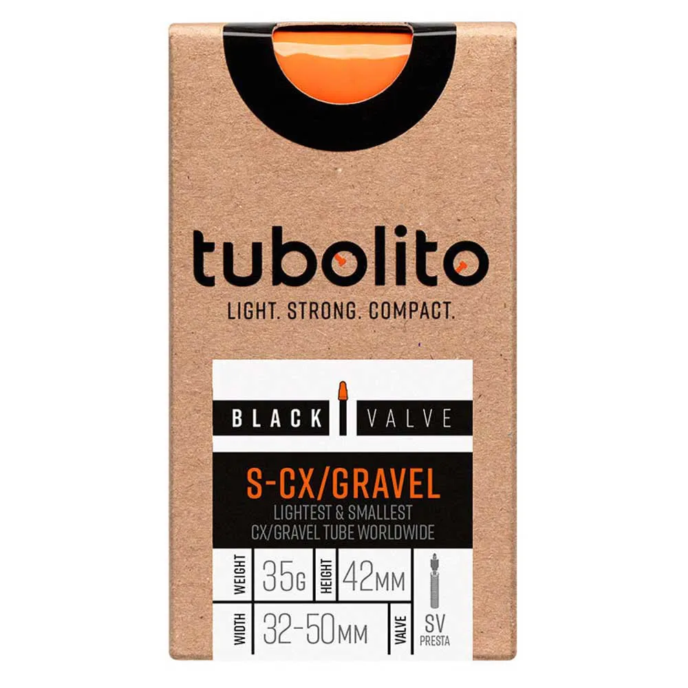 Tubolito S-cx/gravel 42 Mm Innerslang, Orange, 700/650, 32-50