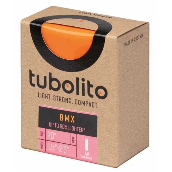 Tubolito Schrader Innerslang, Orange, 20", 1.50-2.50 Tubolito Schrader Innerslang, Orange, 20", 1.50-2.50