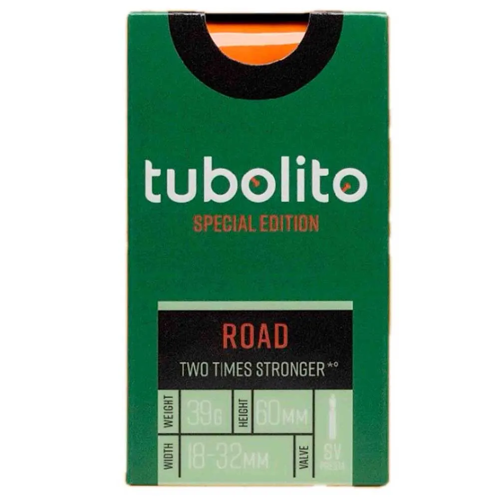 Tubolito Special Edition Presta 60 Mm Innerslang, Orange, 700C, 18-32 Tubolito Special Edition Presta 60 Mm Innerslang, Orange, 700C, 18-32