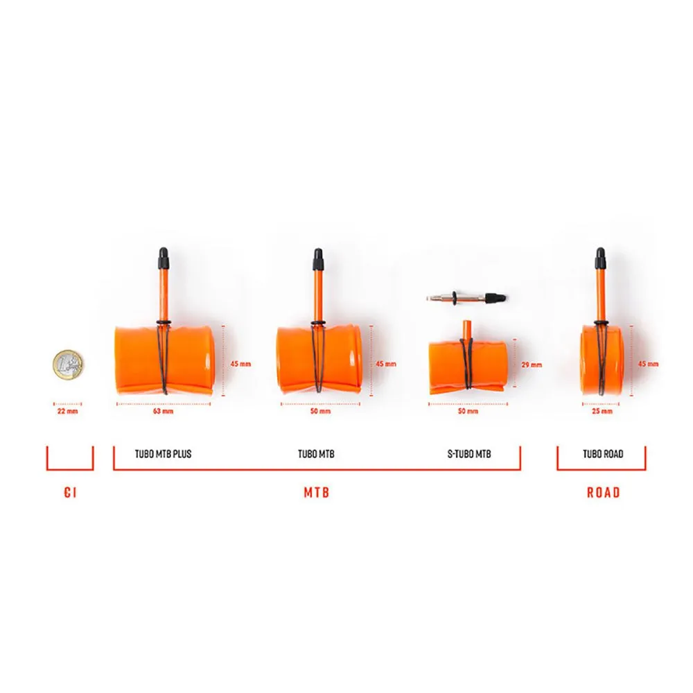 Tubolito Tubo 60 Mm Innerslang Refurbished, Orange, 700, 18-32