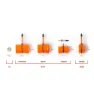 Tubolito Tubo 60 Mm Innerslang Refurbished, Orange, 700, 18-32