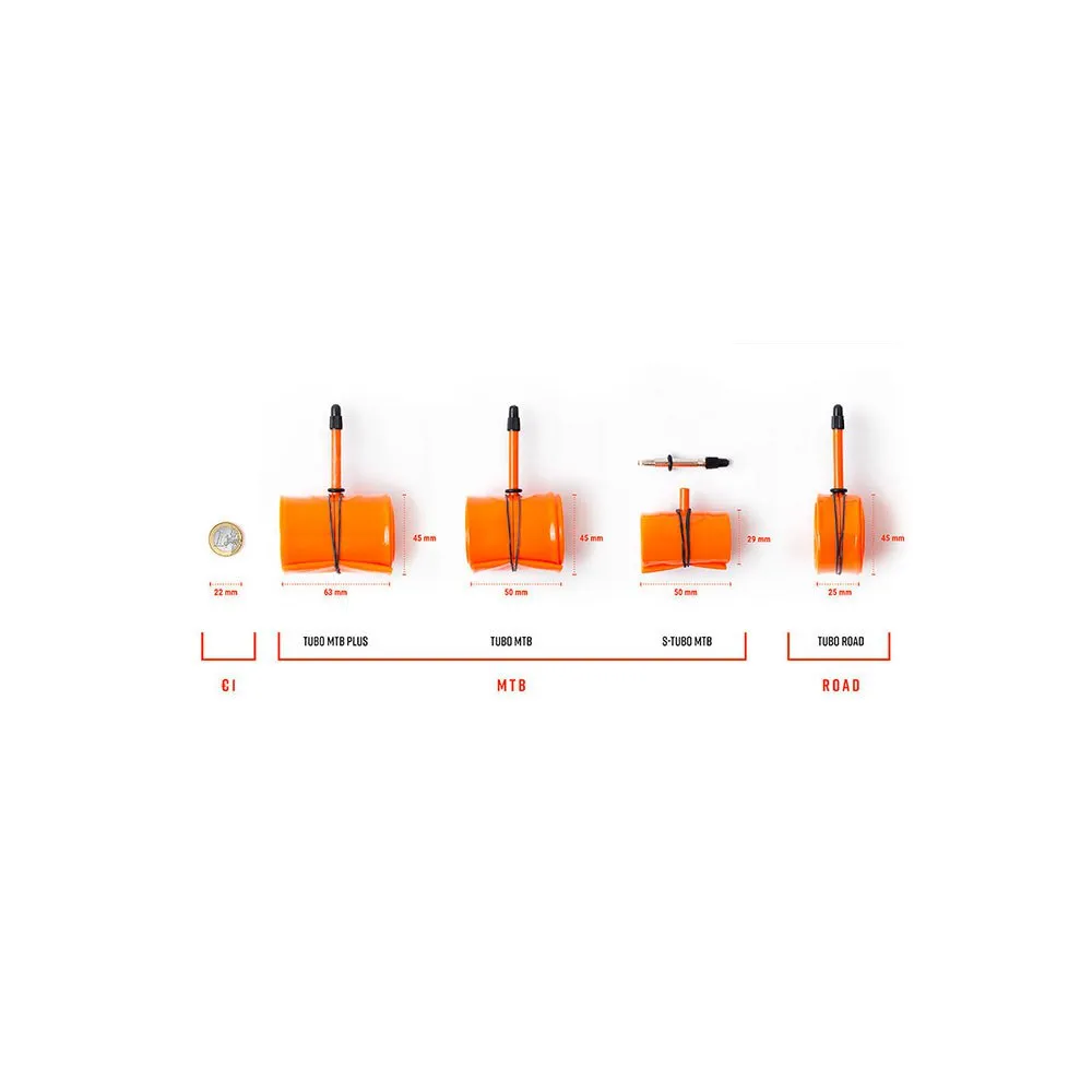 Tubolito TUBO MTB PSENS TUBE 27.5" X 1,8" 2,5", Orange, 27.5", 1.80-2.50 Tubolito TUBO MTB PSENS TUBE 27.5" X 1,8" 2,5", Orange, 27.5", 1.80-2.50