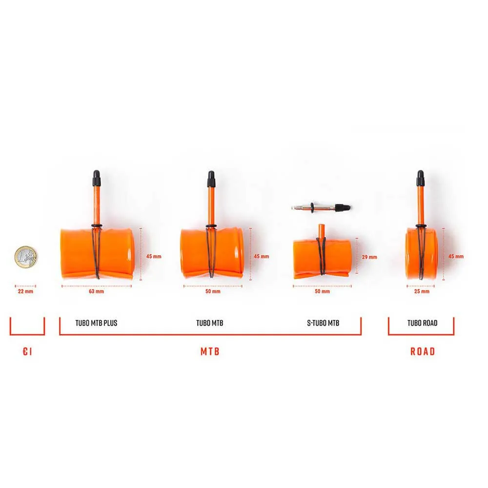 Tubolito Tubo-Road-700C Schlauch 28" Modell 2025, Orange, 700, 18-32
