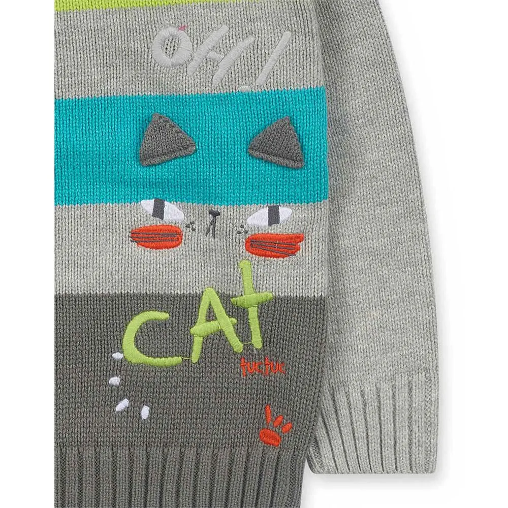 Tuc Tuc Cattitude Tröja, Grey, 18MON