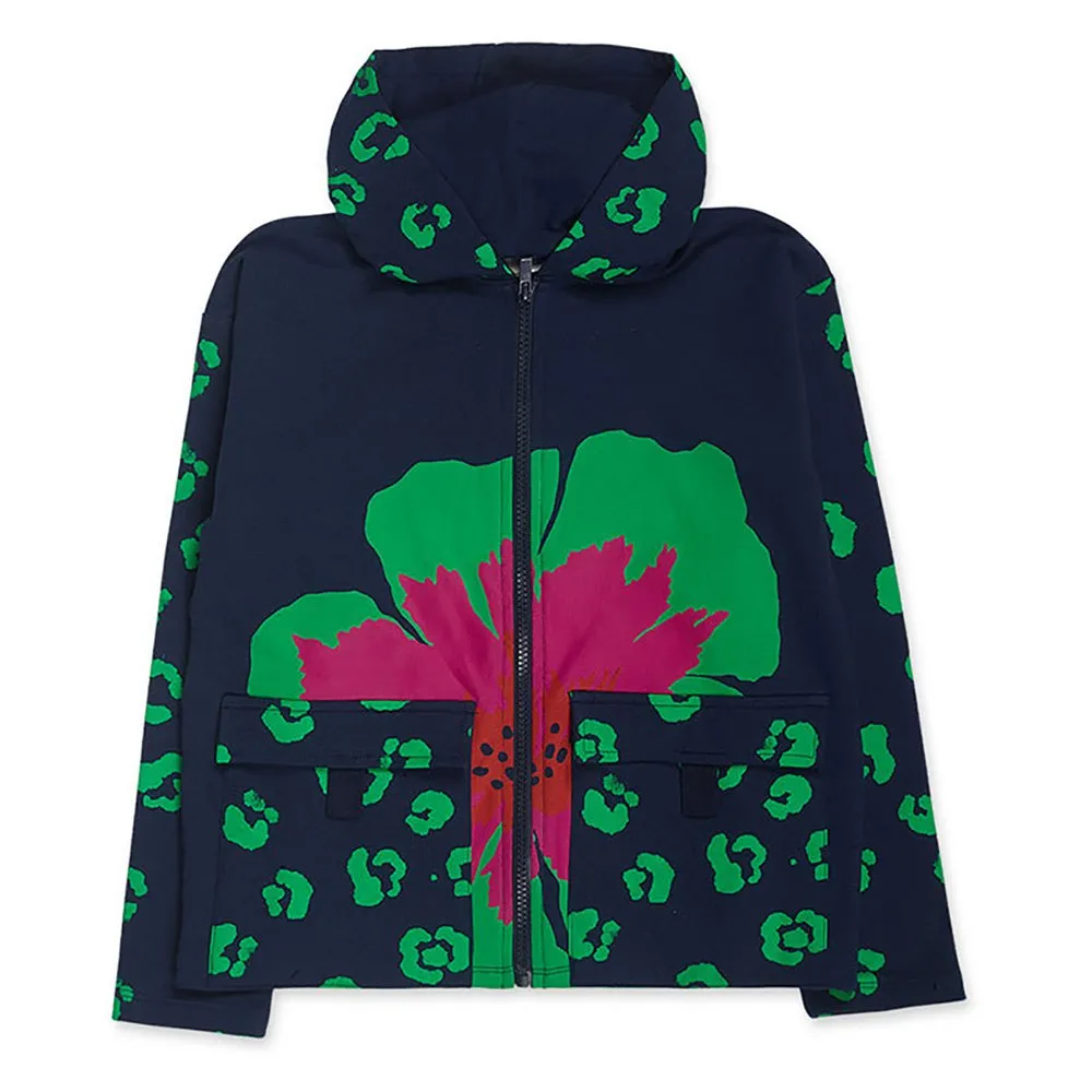 Tuc Tuc Wild Flower Jacka, Navy, 4Y Tuc Tuc Wild Flower Jacka, Navy, 4Y