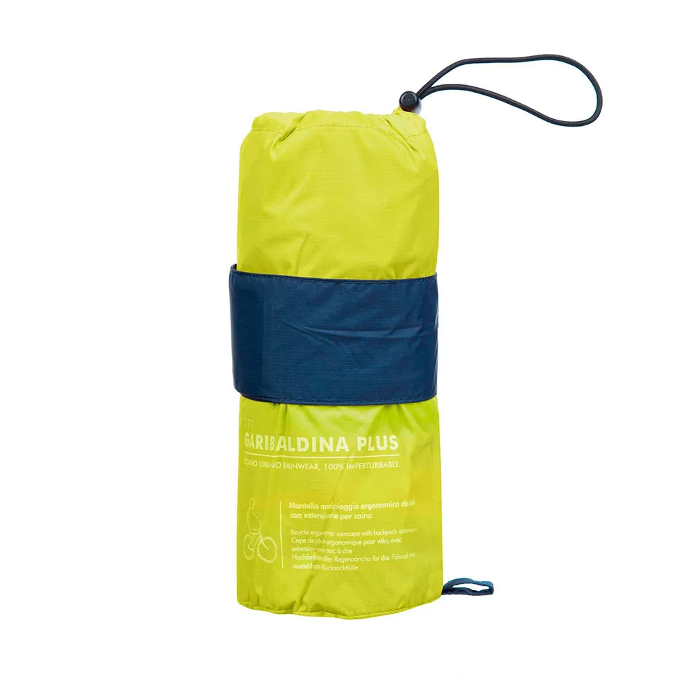 TUCANO URBANO Garibaldina Plus Vattentät Poncho, Yellow