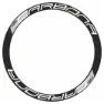 Tufo Carbona 45 Klistermärken, Black / white, One Size