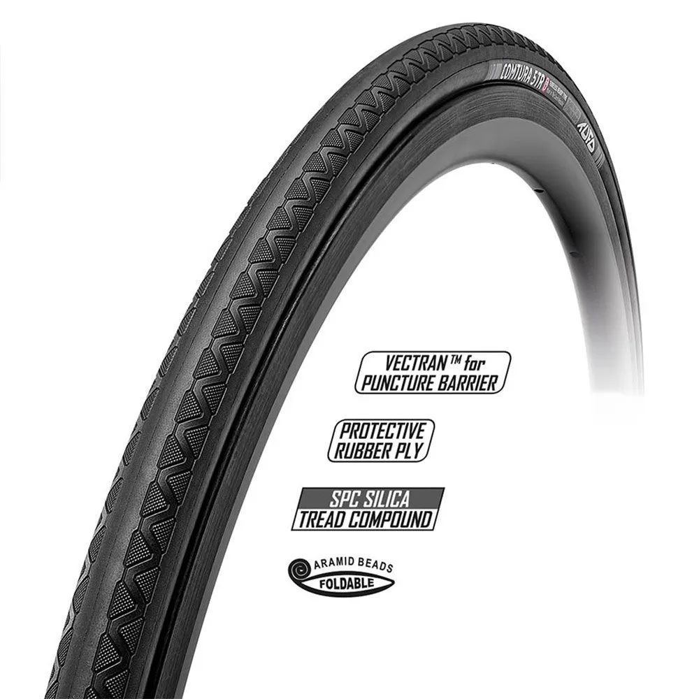 Tufo Comtura 5tr Tubeless 700c X 25 Landsvägsdäck, Black, 700C x 25 Tufo Comtura 5tr Tubeless 700c X 25 Landsvägsdäck, Black, 700C x 25