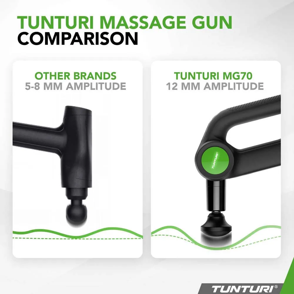 Tunturi Mg70 Pro Massagepistol, Black, One Size