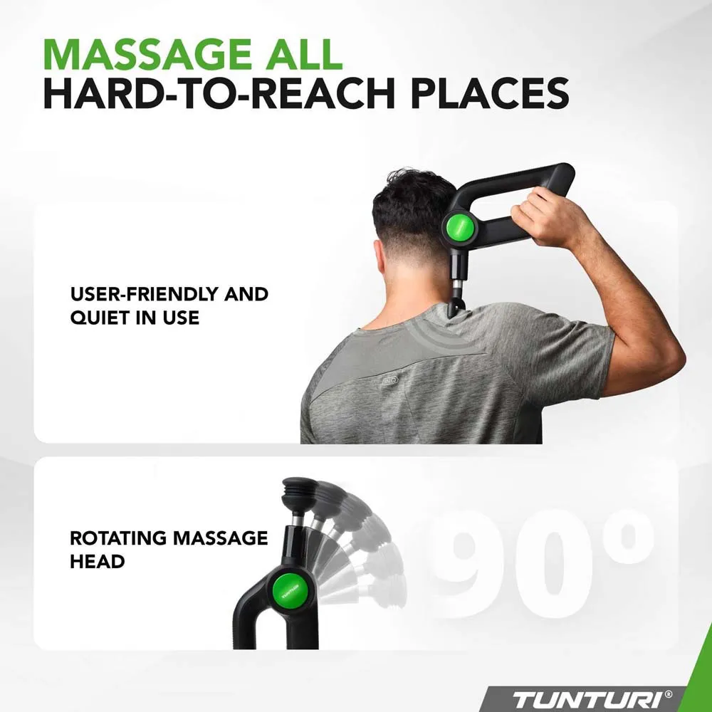 Tunturi Mg70 Pro Massagepistol, Black, One Size