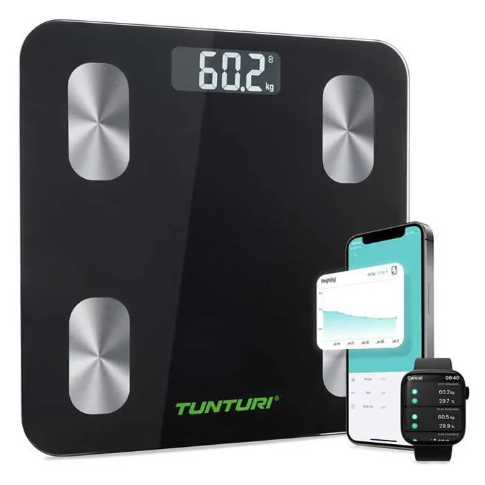 Tunturi Sc30 Smart Våg, Black, One Size