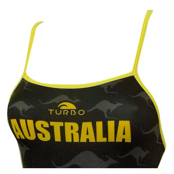 Turbo Australia Kangaroo Signal Baddräkt Med Tunna Band female