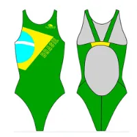 Turbo Brazilian Flag Pro Resist Baddräkt female Turbo Brazilian Flag Pro Resist Baddräkt female