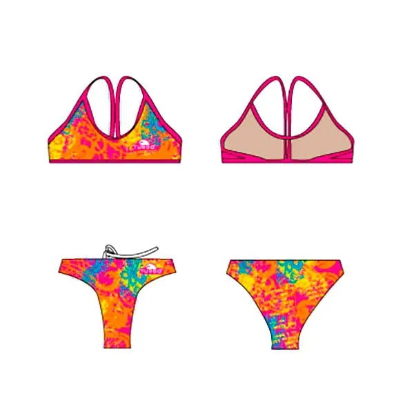 Turbo Dragonette Bikini female, Orange / pink, XXL Turbo Dragonette Bikini female, Orange / pink, XXL