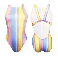 Turbo Pastel Stripes Baddräkt female Turbo Pastel Stripes Baddräkt female