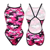 Turbo Revolution Camo Letters Baddräkt female