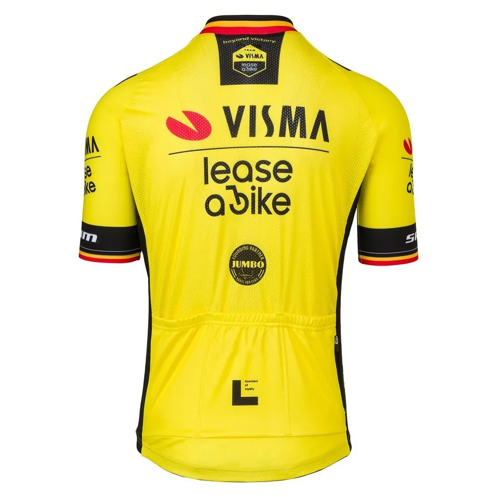 Tvl Team Visma Lease A Bike Replica Former Belgium Champion 2025 Korta ärmar Cykeltröja Tvl Team Visma Lease A Bike Replica Former Belgium Champion 2025 Korta ärmar Cykeltröja