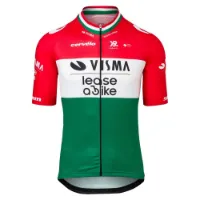 Tvl Team Visma Lease A Bike Replica Hungarian Champion 2025 Korta ärmar Cykeltröja
