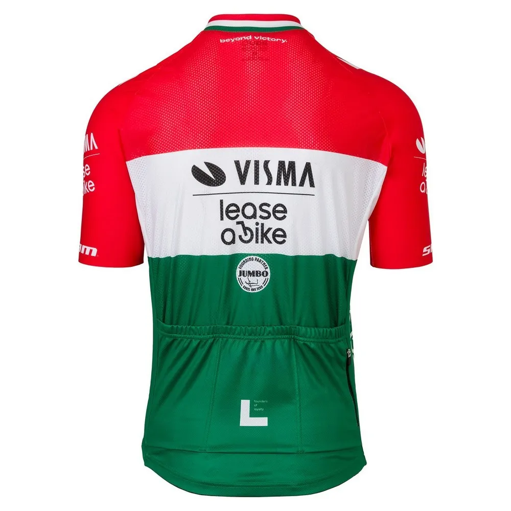Tvl Team Visma Lease A Bike Replica Hungarian Champion 2025 Korta ärmar Cykeltröja, Multicolor Tvl Team Visma Lease A Bike Replica Hungarian Champion 2025 Korta ärmar Cykeltröja, Multicolor