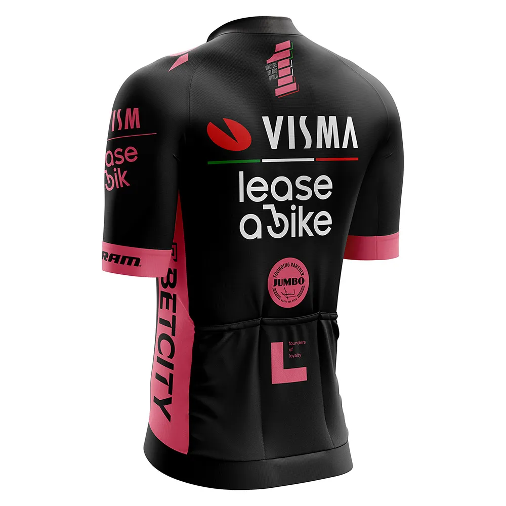 Tvl Visma Lease A Bike Victory Giro D´italia Korta ärmar Cykeltröja