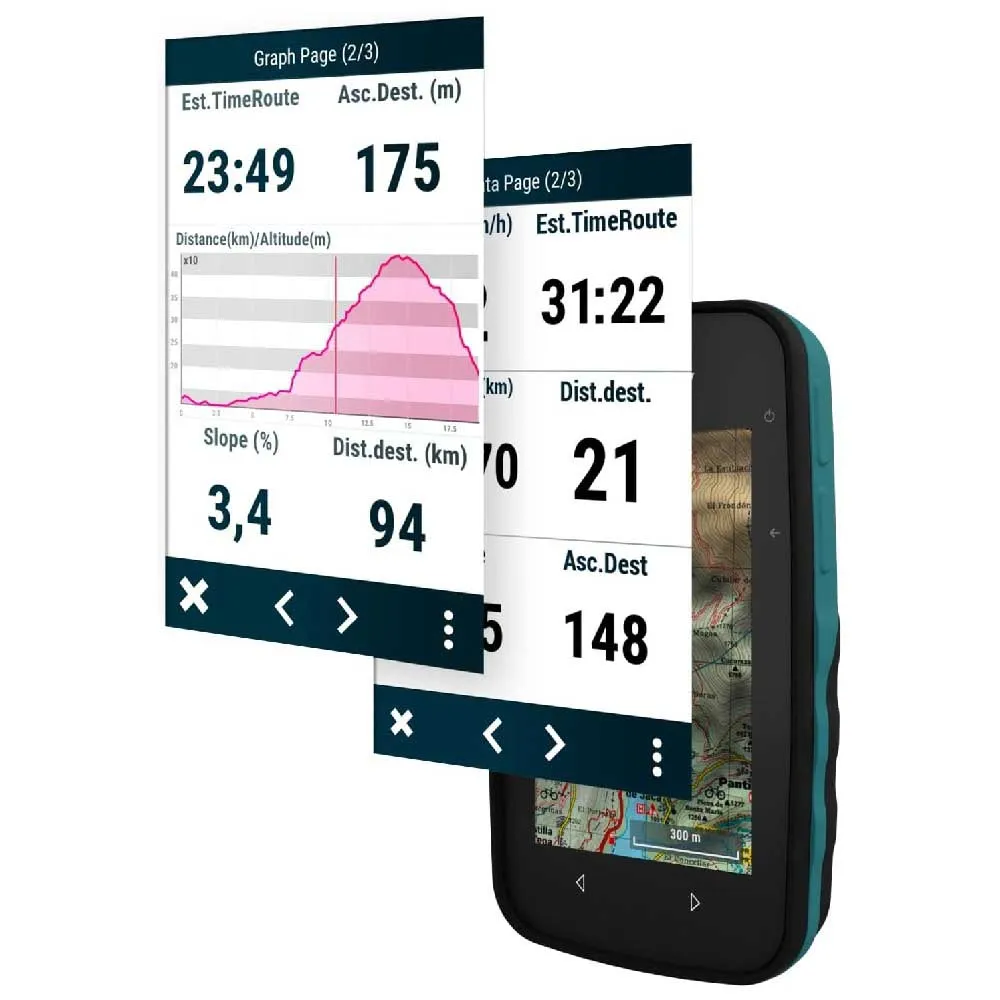Twonav Cross Plus Azul (32 Gb) + Alemania Topo Full Cykeldator, Multicolor, One Size