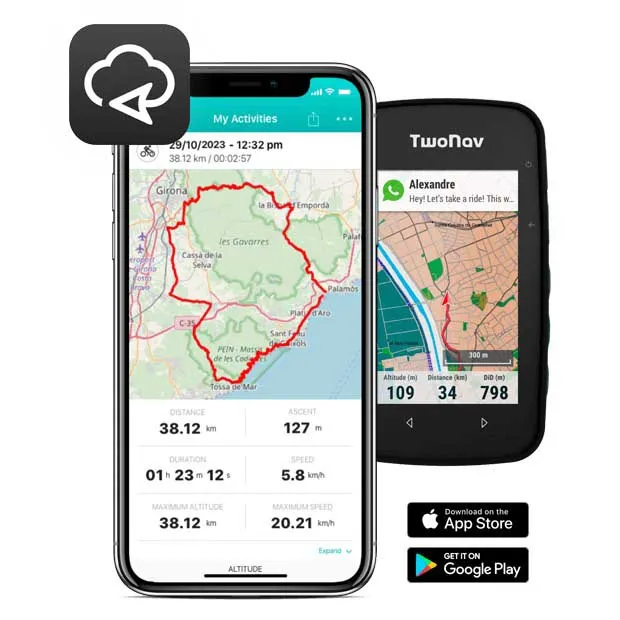 Twonav Cross Plus Azul (32 Gb) + Gran Bretaña Topo Full (1:25.000) Cykeldator, Multicolor, One Size