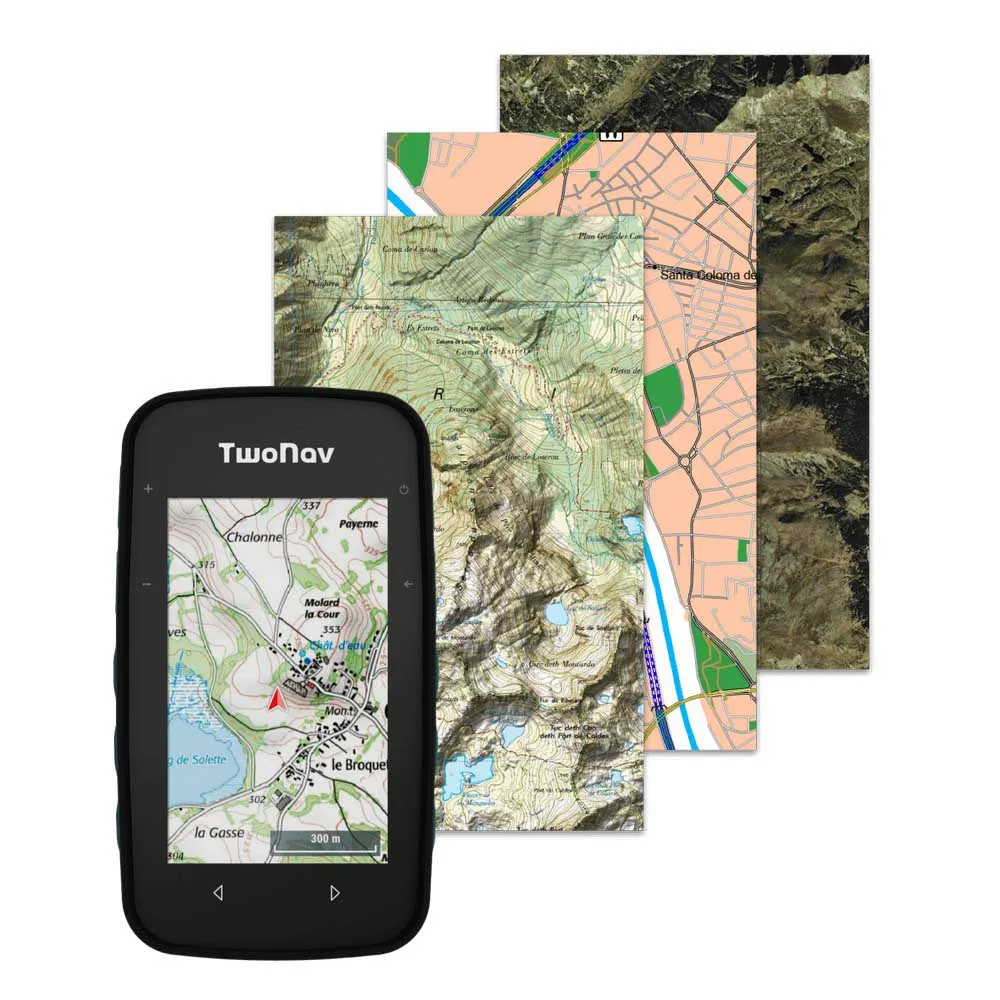 Twonav Cross Plus Azul (64 Gb) + Alemania Topo Full Cykeldator, Multicolor, One Size