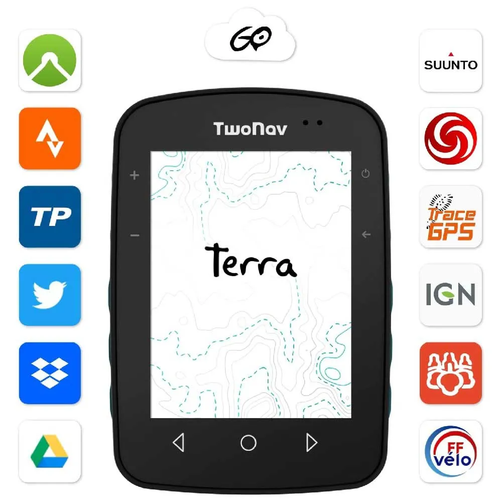 Twonav Terra Azul (32 Gb) + España Topo Full Cykeldator, Multicolor, One Size