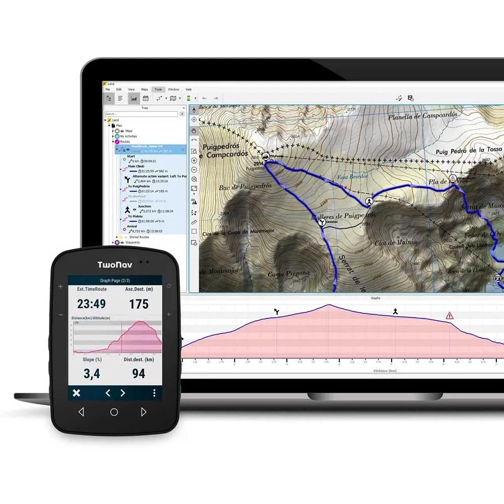 Twonav Terra Azul (32 Gb) + España Topo Full Cykeldator, Multicolor, One Size