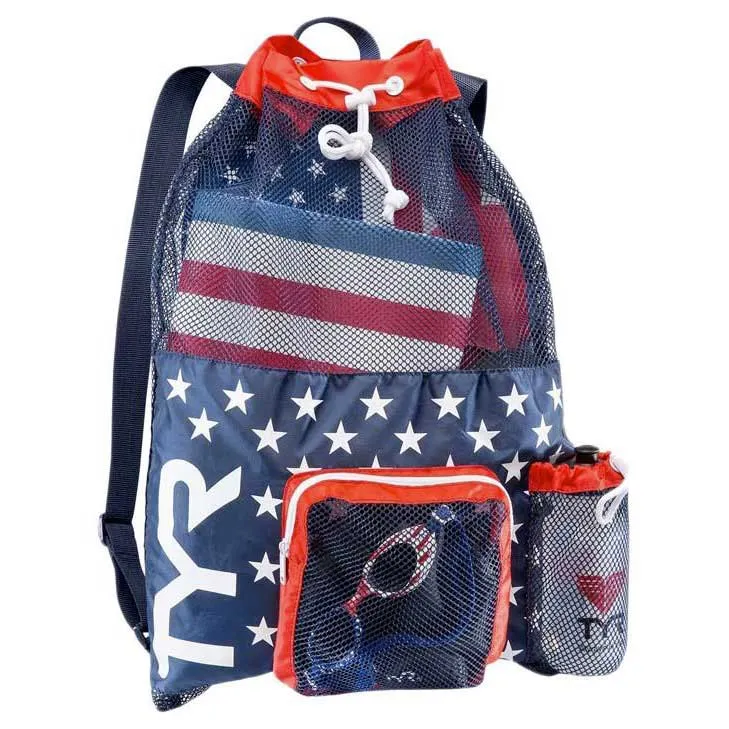 TYR Big Mesh Mummy Ryggsäck unisex, Red / navy, One Size TYR Big Mesh Mummy Ryggsäck unisex, Red / navy, One Size