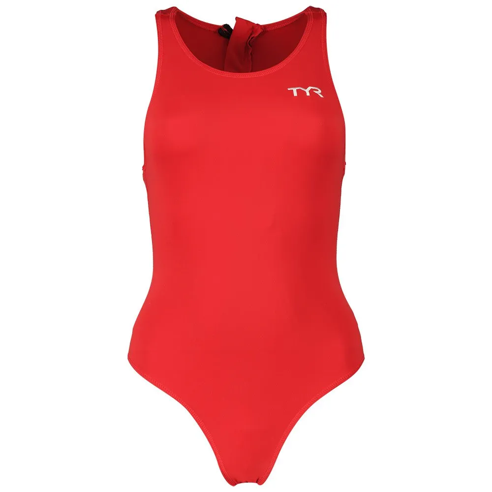 TYR Breakaway Solid Waterpolo Baddräkt female, Red