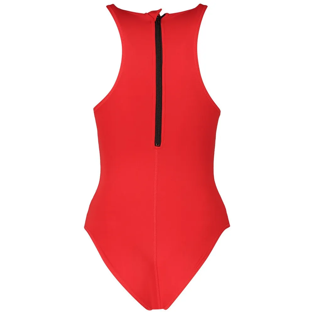 TYR Breakaway Solid Waterpolo Baddräkt female, Red