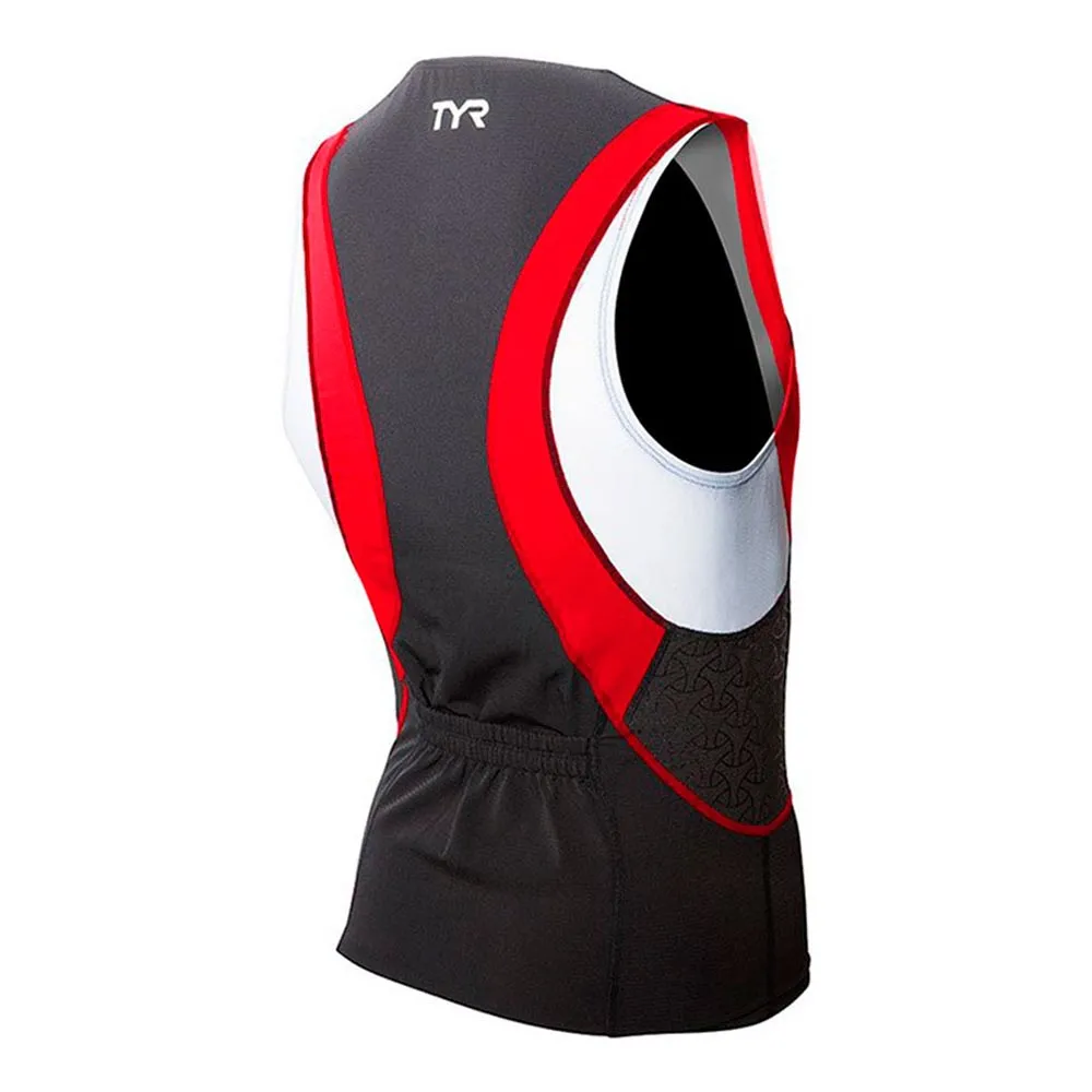 TYR Competitor ärmlös Triathlontröja, Black / red, M TYR Competitor ärmlös Triathlontröja, Black / red, M