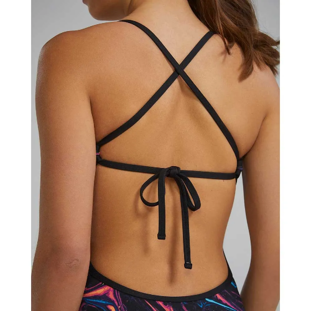 TYR Durafast Elite Crosscut Tieback Magmata Baddräkt female