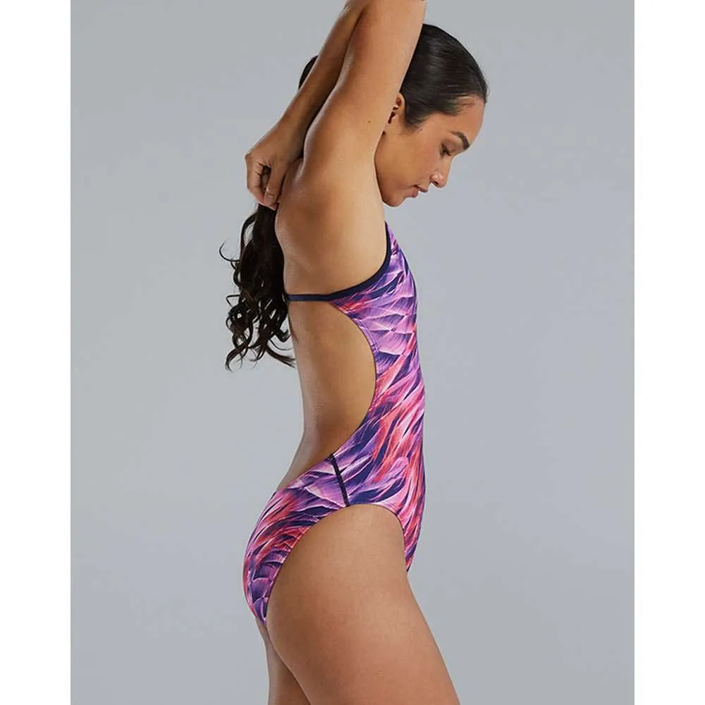 TYR Durafast Elite Cutoutfit Falcon Baddräkt female, Pink / multi