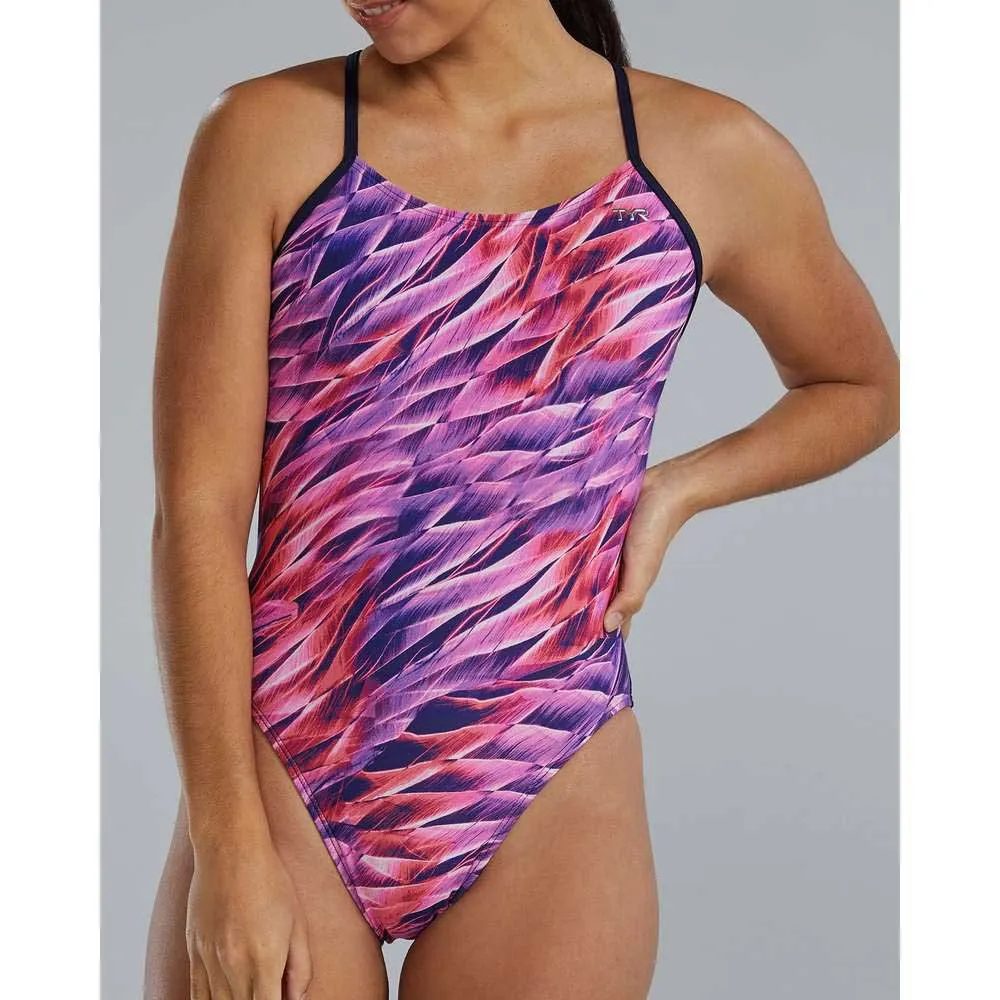 TYR Durafast Elite Cutoutfit Falcon Baddräkt female, Pink / multi