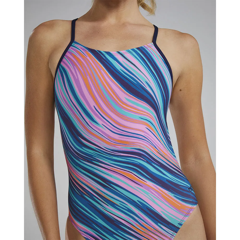 TYR Durafast Elite Cutoutfit Riptidal Baddräkt female TYR Durafast Elite Cutoutfit Riptidal Baddräkt female