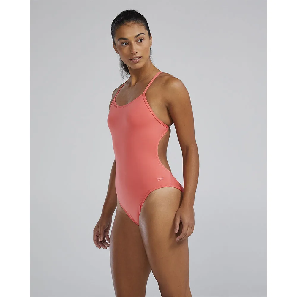 TYR Durafast Elite Cutoutfit Solid Baddräkt female TYR Durafast Elite Cutoutfit Solid Baddräkt female