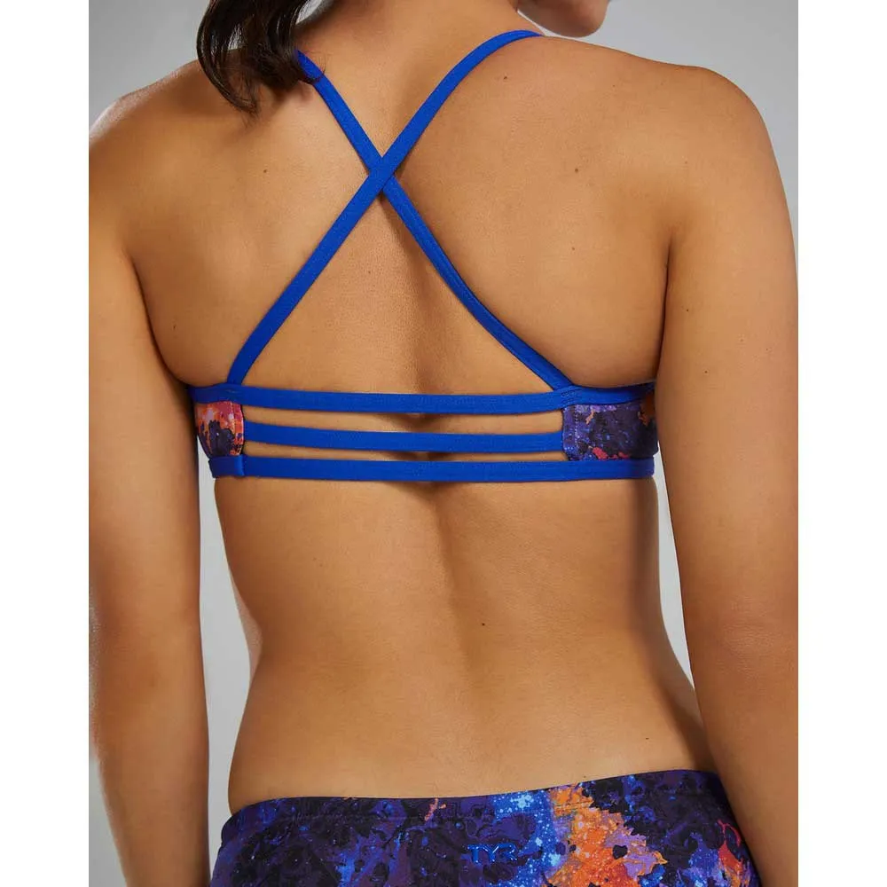 TYR Durafast Elite Trinity Montipora Bikinitopp female, Purp / orange, L