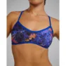 TYR Durafast Elite Trinity Montipora Bikinitopp female, Purp / orange, L