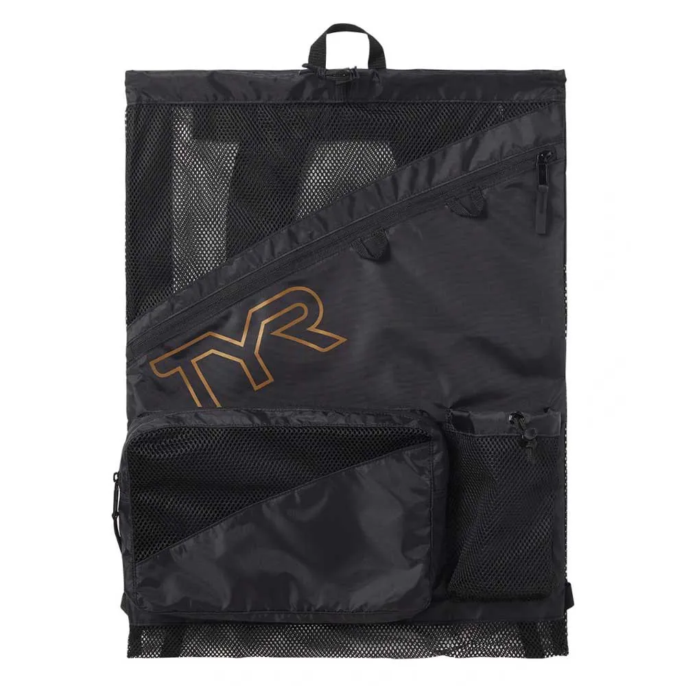TYR Elite Team 40l Nätpåse unisex, Black / gold, One Size TYR Elite Team 40l Nätpåse unisex, Black / gold, One Size