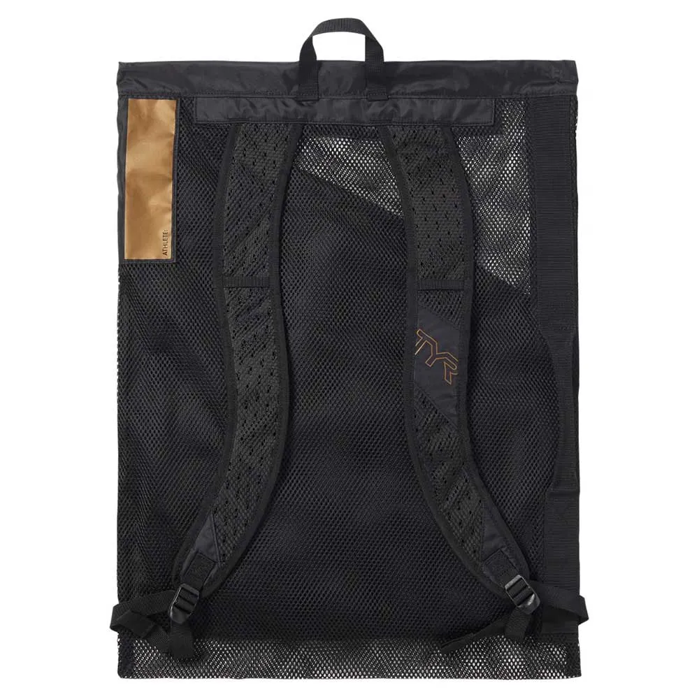 TYR Elite Team 40l Nätpåse unisex, Black / gold, One Size TYR Elite Team 40l Nätpåse unisex, Black / gold, One Size