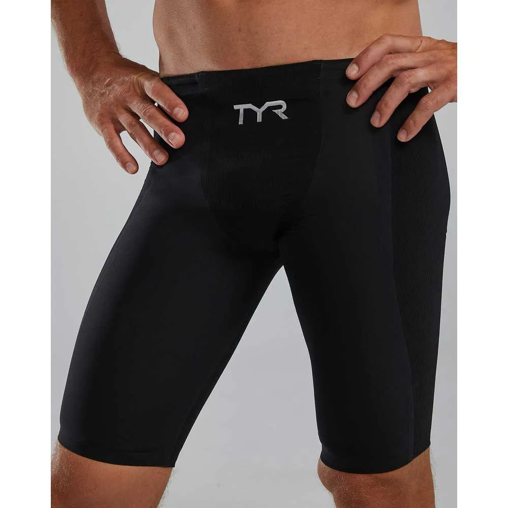 TYR Shockwave Solid High Waisted Jammer male, Black / black