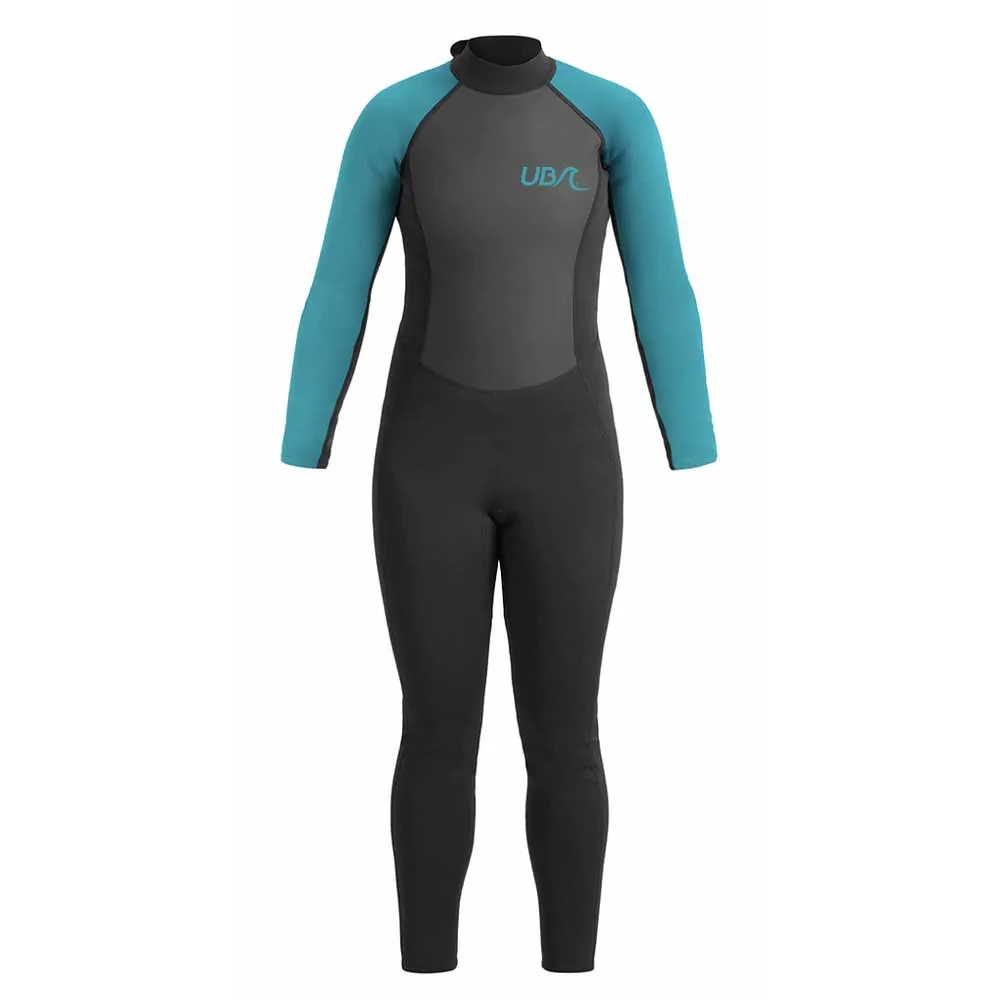 Ub Sailfin Långärmad Neopren Våtdräkt unisex, Black / aqua, XL Ub Sailfin Långärmad Neopren Våtdräkt unisex, Black / aqua, XL