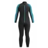 Ub Sailfin Långärmad Neopren Våtdräkt unisex, Black / aqua, XL